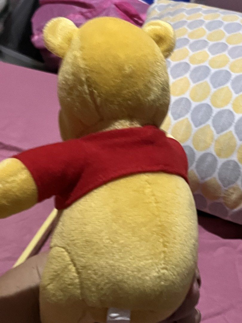 Pooh sitting plush #2 (Category: Plushies & Soft Toys) located in Paranaque City. Submitted by bonsaiart (Listing ID 1465533462, Image 3). Description: Pre owned Good Condition 380+sf Payment via gcash or paymaya Shipping via j&t.