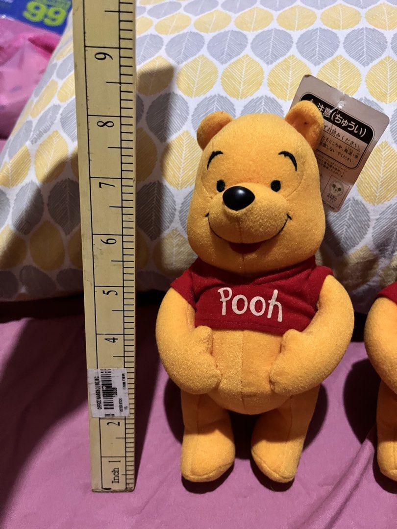 Pooh standing plush (set) (Category: Plushies & Soft Toys) located in Paranaque City. Submitted by bonsaiart (Listing ID 1465527383, Image 2). Description: Pre owned Good condition Selling as set 750+sf Payment via gcash or paymaya Shipping via j&t.