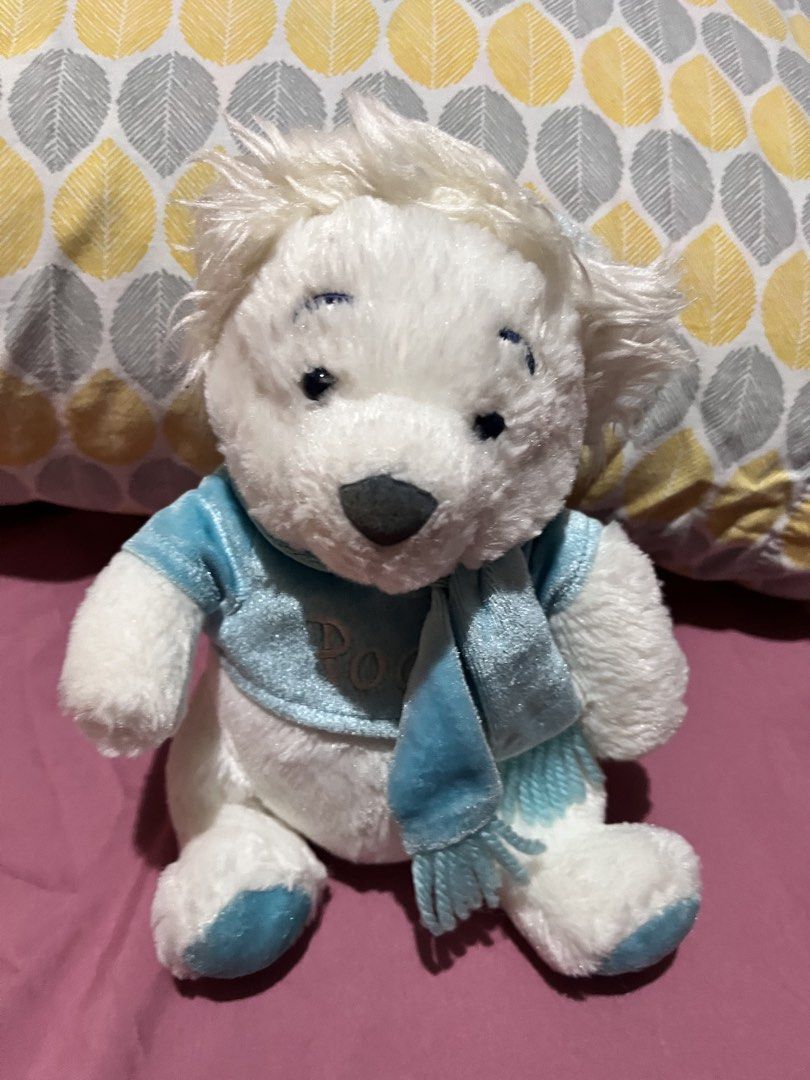 Pooh white Christmas plush (set) (Category: Plushies & Soft Toys) located in Paranaque City. Submitted by bonsaiart (Listing ID 1465527823, Image 2). Description: Pre owned Good condition Selling as set 1350+sf Payment via gcash or paymaya Shipping via j&t.
