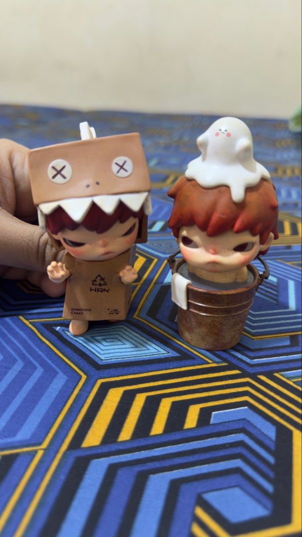 Pop Mart Hirono Blind Box Figures (Category: Designer & Blind Box Toys) located in Pasay City. Submitted by epicdolphin.b517ab (Listing ID 1465434447, Image 1). Description: FS Hirono Frog and Devilry (FIGURE ONLY) both for 500 RFS: DECLUTTERING.