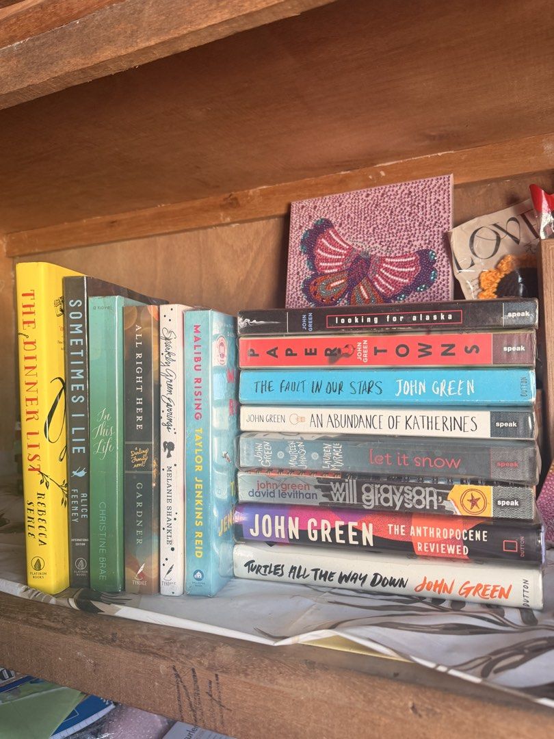 Preloved books for sale (Category: Storybooks) located in Rizal. Submitted by cheeneeann.molina (Listing ID 1465578595, Image 1). Description: Selling Preloved books from my personal collection❗️ 📌JOHN GREEN BOOKS Looking for Alaska - SOLD Paper Towns - SOLD The Fault in our Stars - 100 The Abundance of Katherines - SOLD Let it snow - 100 Will Grayson Will Grayson - 100 Turtles all the way down (HB) - 250 The Antropocene Reviewed (HB SIGNED) - 8