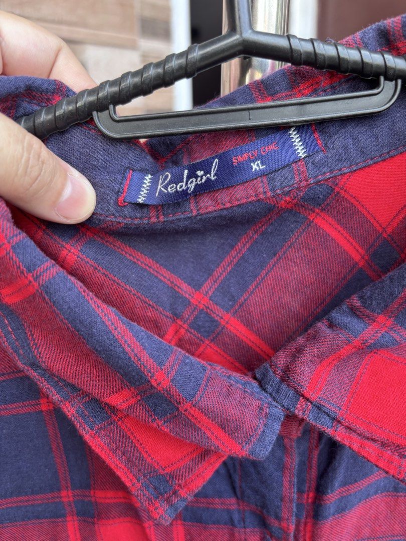 Preloved Collared Checkered Dress/ Top/ Outer wear (Category: Dresses) located in Malolos. Submitted by cheerz21 (Listing ID 1465501166, Image 3). Description: Preloved Checkered dress/ top/ outer wear Color: Red/ Navy- 10/10 Excellent condition, no flaws/ issues With side pockets Size XL; 40” Bust, 36”length No return, no exchange. #dress #polodress #checkereddress #collareddress #outerwear #collaredtop #womensdress .