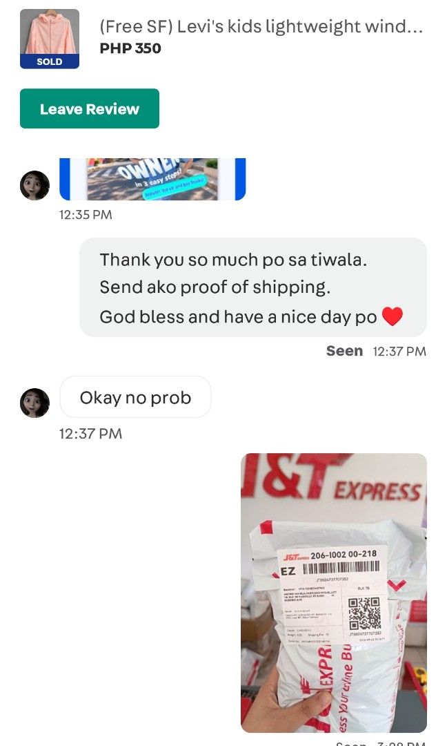 PROOF OF SHIPPING V.2 (Category: Announcements) located in Davao. Submitted by archive.apparel (Listing ID 1465577279, Image 1). Description: .