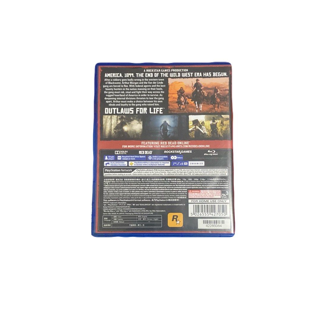 PS4 Red Dead Redemption 2 (Category: PlayStation) located in Manila. Submitted by slimeranchr (Listing ID 1465545613, Image 2). Description: Includes Red Dead Redemption 2's map .