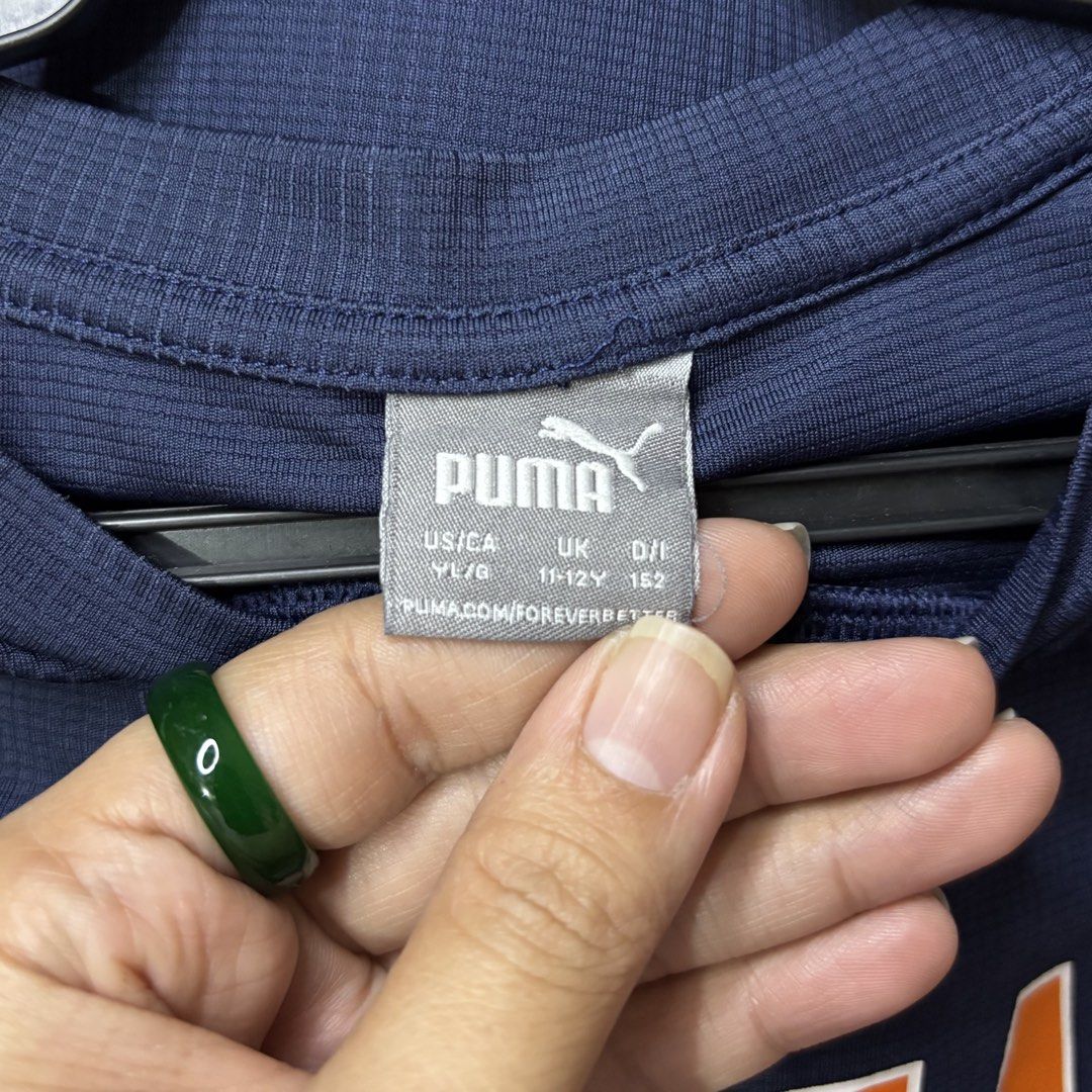 Puma kids india jersey (Category: Babies & Kids Fashion) located in Valenzuela. Submitted by thriftynanay88 (Listing ID 1465458838, Image 2). Description: Size 11-12Y on tag Needs washing.
