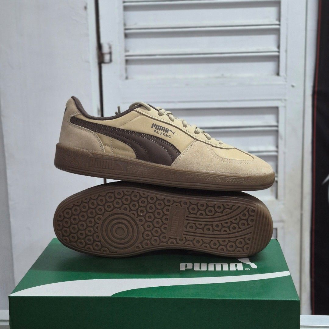 Puma Palermo Toasted Almond (Category: Casual Shoes) located in Makati City. Submitted by _mrsale (Listing ID 1465556716, Image 2). Description: Puma Palermo ₱3,390 pesos only (6,695 mall srp) Size Available: 5 mens 23 cm 6 womens 6.5 mens 24.5 cm 7.5 womens 7 mens 25 cm 8 womens 7.5 mens 25.5 cm 8.5 womens 9.5 mens 27.5 cm 10 mens 28 cm Original & Brand New Get yours now! 🙂 Message us 📩.