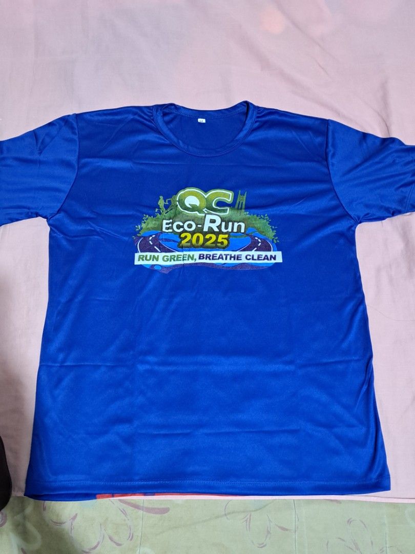QC Eco Run 2025 — race shirts (Category: Activewear) located in Quezon City. Submitted by sapphiredreams_ (Listing ID 1465431377, Image 1). Description: Decluttering Sale: QC Eco Run 2025 Set — ₽220 +sf ✓ Race Shirt (Medium) — ₽130 each +sf ✓ Race Shirt (Large) — ₽130 each + sf • Unisex sizing. • Used during the race only. Still in good condition. MOP: Gcash / BDO Location: QC.