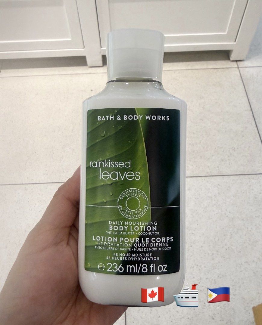 Rainkissed Leaves Body Lotion (Category: Body Care) located in Balungao. Submitted by kateee21 (Listing ID 1465383546, Image 1). Description: 📌📌📌 Available for PREORDER 🛳 Shipping from Canada 🇨🇦 to Philippines 🇵🇭 via sea cargo 📦; Local Shipping fee c/o buyer.