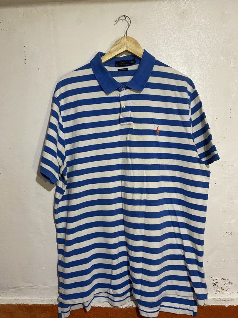 RALP LAUREN STRIPES POLO (Category: Tshirts & Polo Shirts ) located in Cebu City. Submitted by arsenyong (Listing ID 1465523863, Image 1). Description: 24 width 30-32 length Very good condition Issue: slits 9/10 color ate Need wash .
