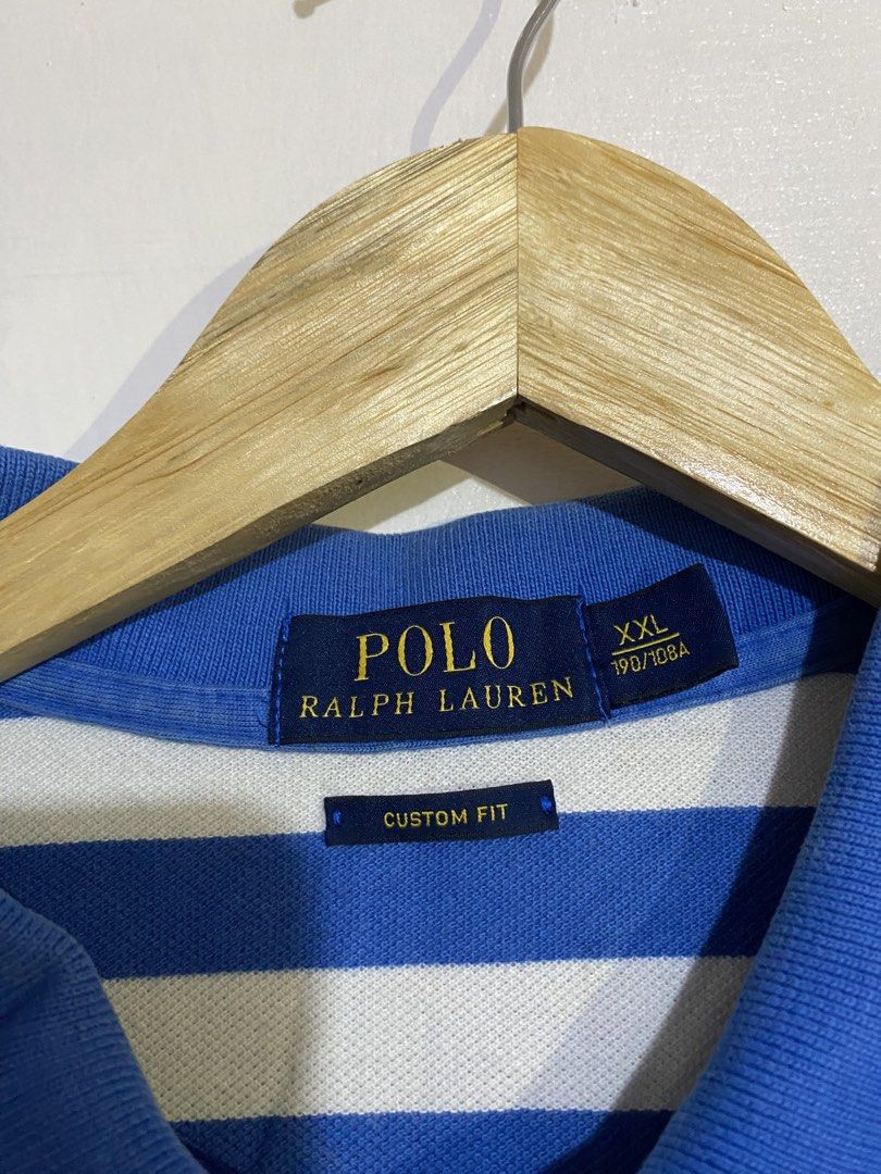 RALP LAUREN STRIPES POLO (Category: Tshirts & Polo Shirts ) located in Cebu City. Submitted by arsenyong (Listing ID 1465523863, Image 2). Description: 24 width 30-32 length Very good condition Issue: slits 9/10 color ate Need wash .
