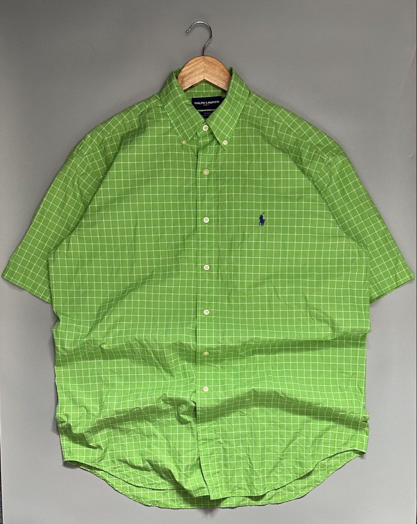 Ralph Lauren Button Down Polo Short Sleeve (Category: Activewear) located in Manila. Submitted by thriftavenueph (Listing ID 1465405660, Image 1). Description: Fs: Ralph Lauren Button Down Polo Short Sleeve Size: 25x33, XL Condition: excellent, no issue, 10/10 color Price: 1,600.
