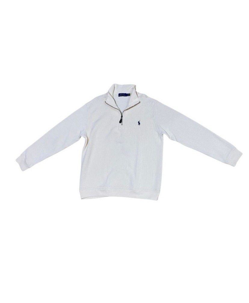 RALPH LAUREN QZIP (Category: Activewear) located in Cavite. Submitted by thrift.ant (Listing ID 1465442998, Image 1). Description: Large on tag 23x28 Very good condition Issue need wasg and cut washtag 1000 shipped.