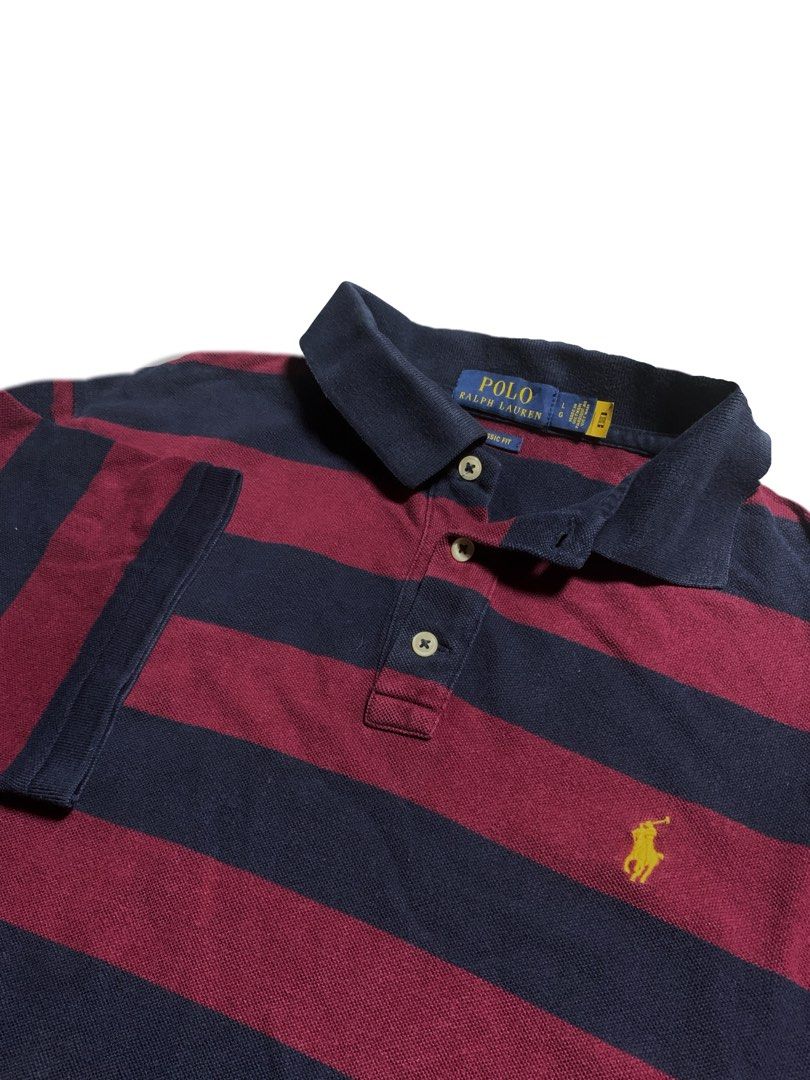 Ralph lauren stripes w/ qr (modern) (Category: Tshirts & Polo Shirts ) located in Manila. Submitted by retro_archives (Listing ID 1465519073, Image 2). Description: 22 x 28 color rate: 8.5/10 or better condition: good flaw: fades in neck .