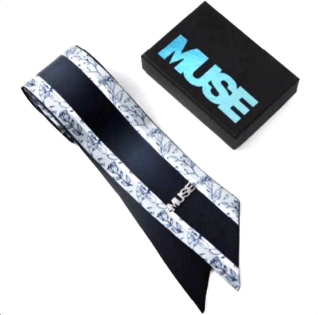 RARE BTS JIMIN - MUSE TIE SCARF (Category: K-Wave Merchandise) located in Manila. Submitted by Kpopatmnl (Listing ID 1465490024, Image 2). Description: ON HAND BRAND NEW SEALED RARE.