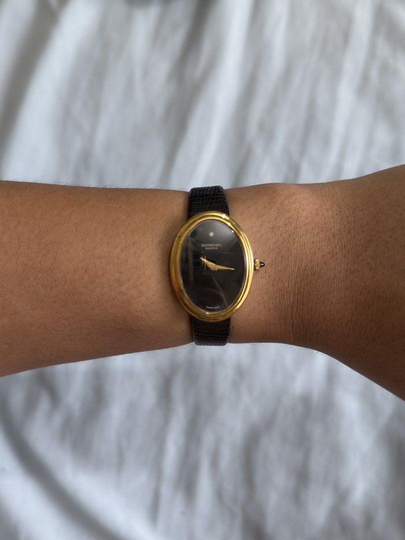 Raymond weil geneve (Category: Men's Watches) located in Iloilo. Submitted by random_staff (Listing ID 1465406468, Image 1). Description: Raymond weil (Baignoire) Onyx dial Hand wind.