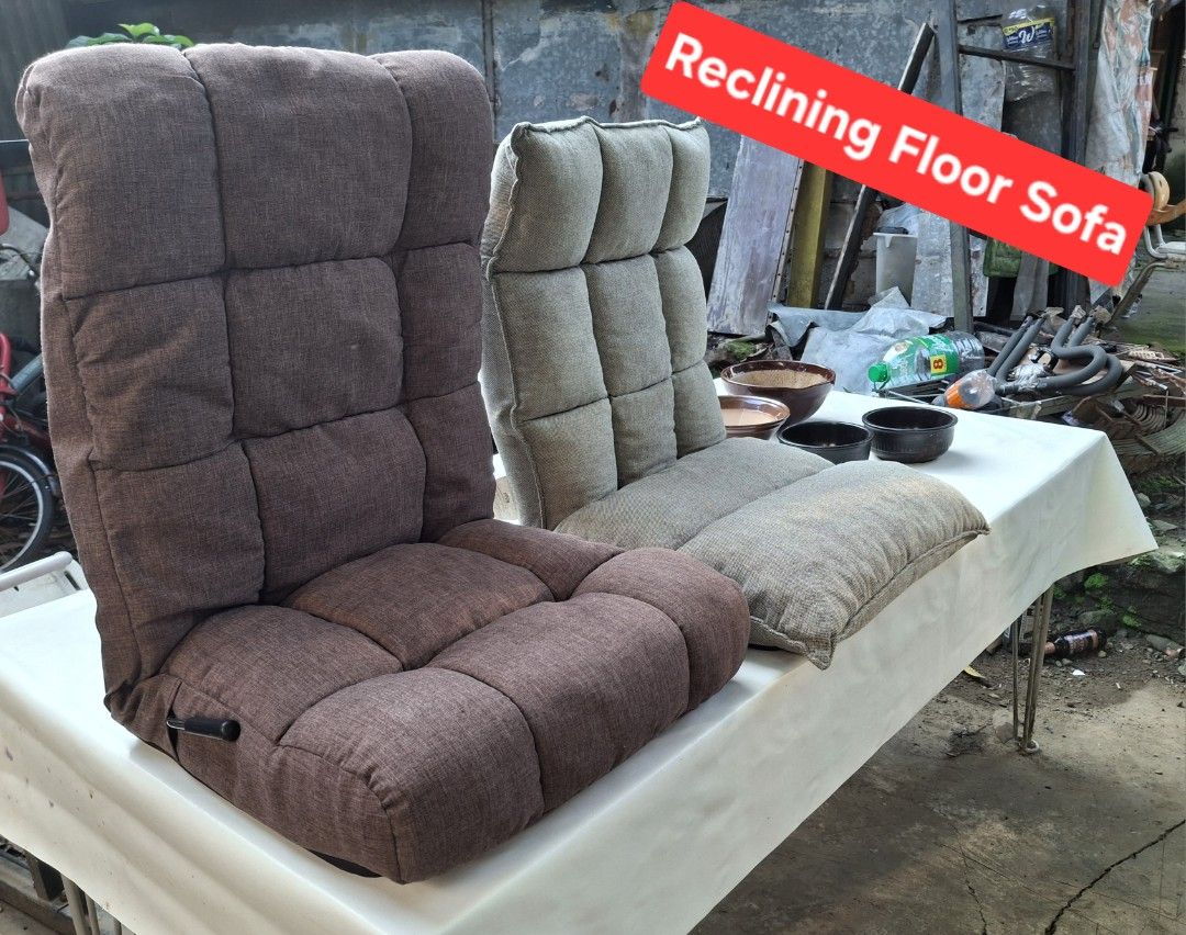 Reclining Floor Chairs(Japan Surplus) (Category: Sofas) located in Pasig City. Submitted by mcjapansurplus (Listing ID 1465479068, Image 1). Description: Japan Surplus Brown-length 47 inches P1 Lighter shade-43 inches.