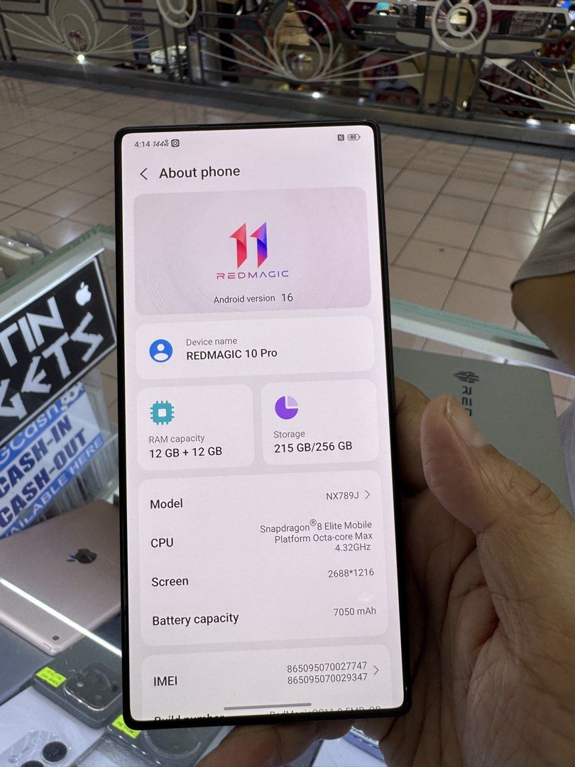 Redmagic 10 Pro 12/256gb (Category: Android Others) located in Quezon City. Submitted by abeth30 (Listing ID 1465460851, Image 3). Description: Nubia Redmagic 10 Pro Complete No issue meetup trinoma, sm north my physical store ever gotesco mall commonwealth QC.