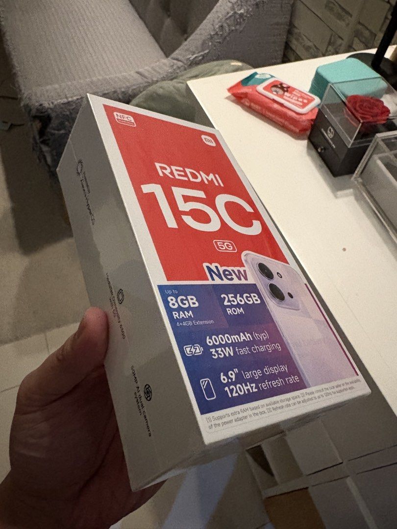 Redmi 15C 256GB Black (Category: Xiaomi) located in Manila. Submitted by bomboclat12 (Listing ID 1465444675, Image 1). Description: Never been opened. Brand new and sealed.