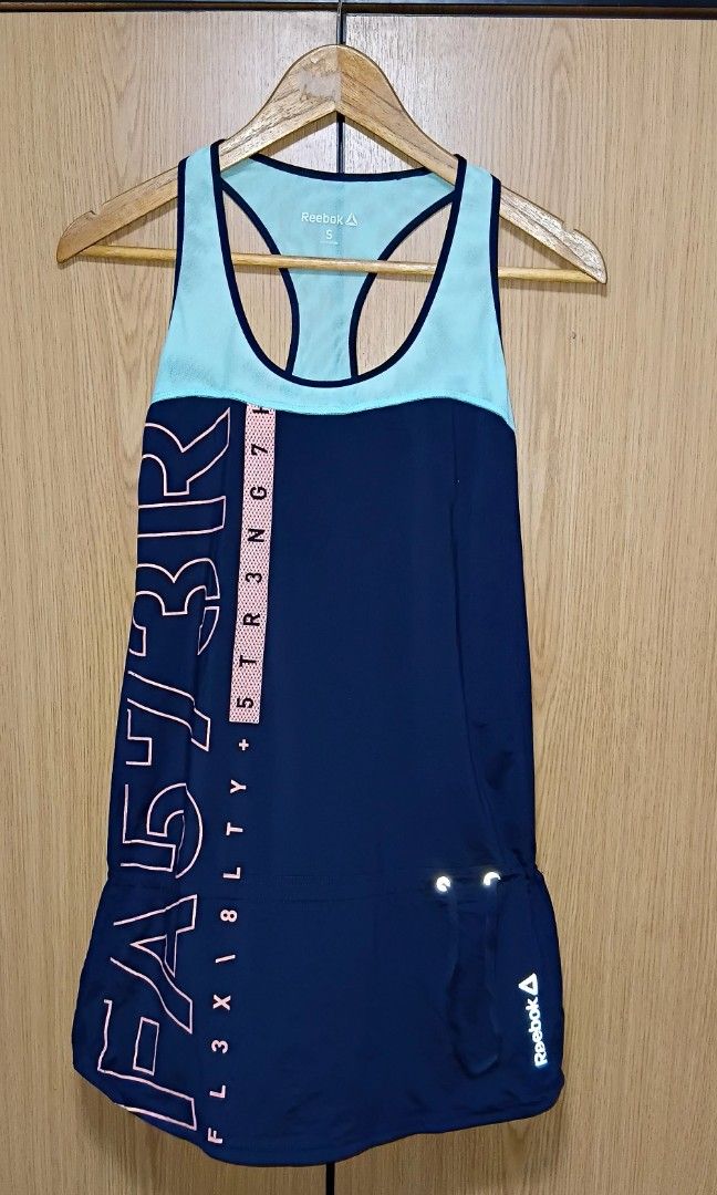 Reebok Court Activewear Top (Category: Activewear) located in Cebu City. Submitted by cebuanamomshies (Listing ID 1465395001, Image 3). Description: S-L Elastine waist Polyester mesh neckline Racer Back.