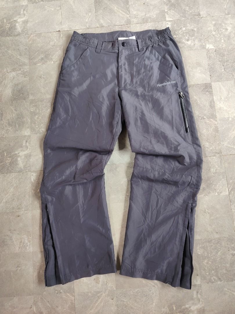 Reebok Grey Track Pants With Zips (Category: Joggers) located in Dasmarinas. Submitted by clydegallo40531 (Listing ID 1465421154, Image 1). Description: reebok track pants 34 waist line 40 length 11 leg hole authentic no issue 250 free ship.