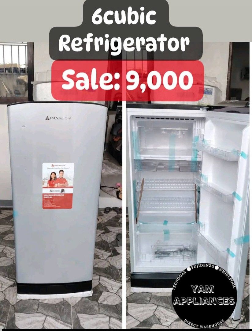 Refrigerator Hanabishi (Category: Refrigerators and Freezers) located in Caloocan City. Submitted by yam_appliances (Listing ID 1465559877, Image 3). Description: refrigerator hanabishi brand brandnew mallpullout with 3months warranty cod payment.