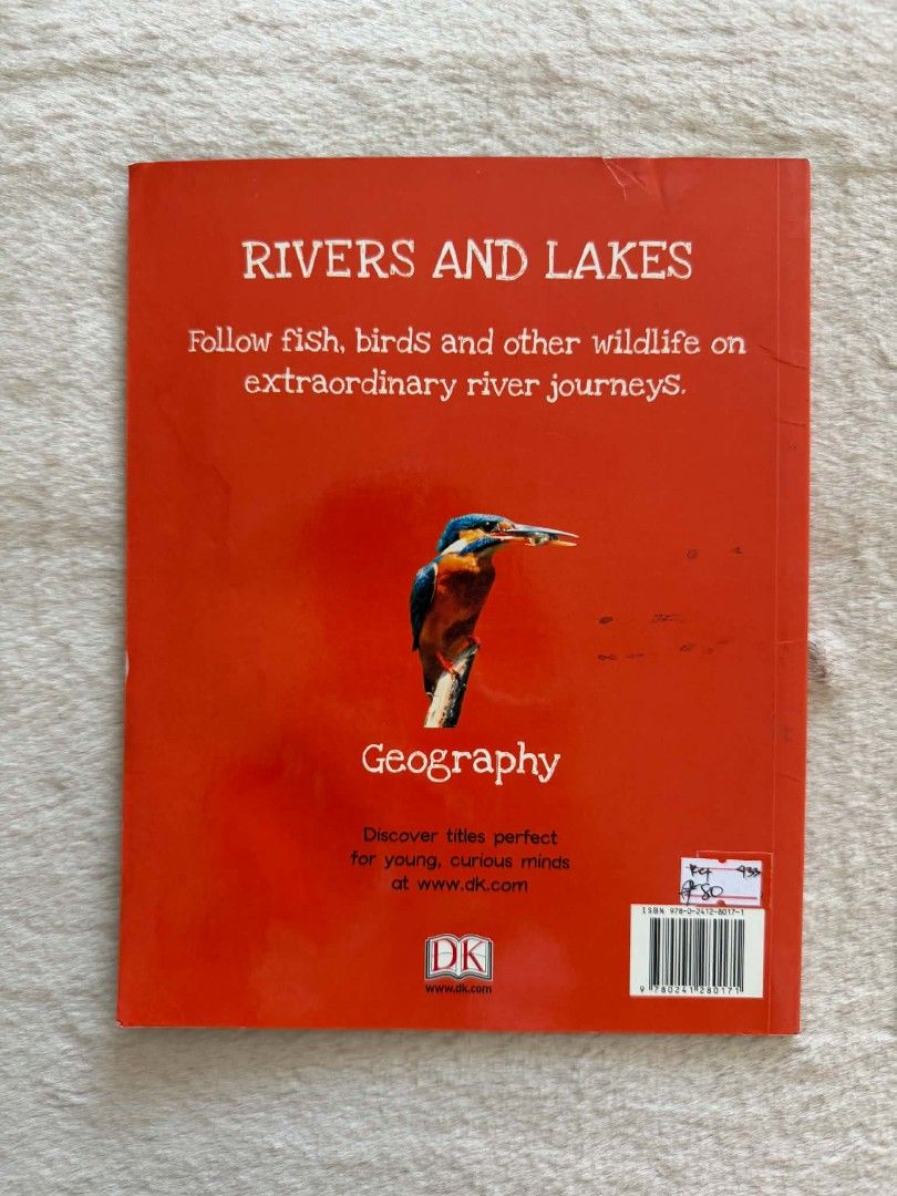 Rivers And Lakes - DK (Category: Storybooks) located in Santiago. Submitted by bookworm_club (Listing ID 1465427617, Image 2). Description: 📚no cancellation, return or exchange. 📚secondhand books. some books are in good condition while some has minimal flaws (foxing, creases, dog-eared pages, etc.) 📚reasonable haggling is allowed. 💰MOP: For same day pickup - CASH & BANK TRANSFER For shipping or scheduled pickup - BANK TRANSFER 🚚MOD: •Store p