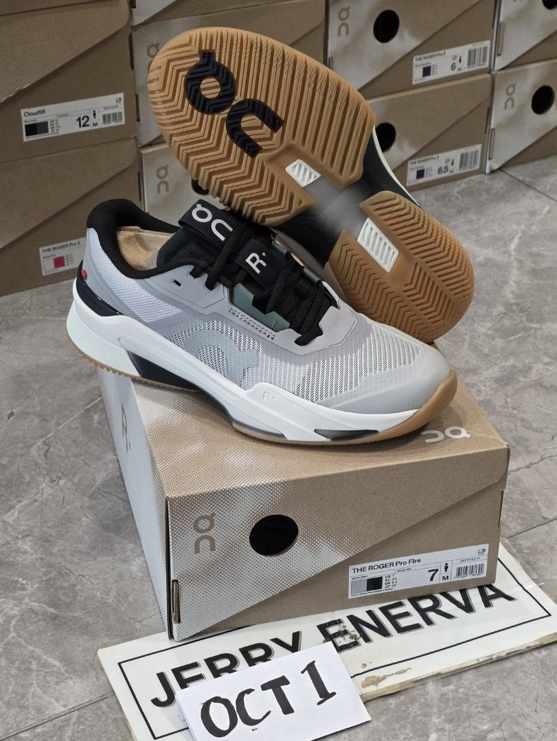 Roger Pro Fire Glacier Black (Category: Sneakers) located in Manila. Submitted by bron.jenerva (Listing ID 1465498602, Image 1). Description: Roger Pro Fire Glacier Black Brand new ~ On hand Men's 7 9 & 11 P13500✅️ ❗️Cash-on-pickup via LBC is ok 🤝DM to discuss options 💰MoP: BDO BPi 🛵Manila pickup or via Grab/lalamove 🚚We ship daily via LBC ⚠️Price may change without prior notice #rogerprofire #glacierblack #pickleball.