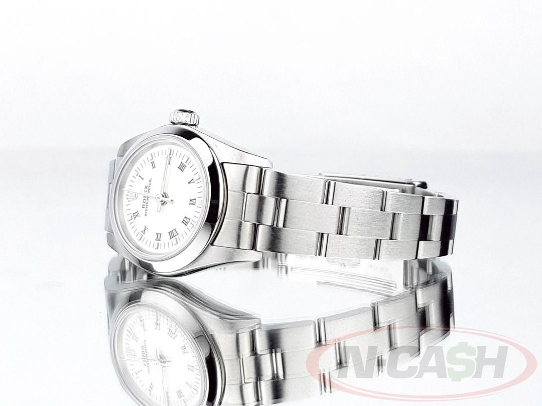 Rolex Lady Oyster Perpetual 26 (Category: Luxury Watches) located in Quezon City. Submitted by luxury_by_n-cash (Listing ID 1465420583, Image 3). Description: Rolex Lady Oyster Perpetual 26 Ref. 76080 26mm case White dial 1999 Like new condition Watch comes with original Rolex certificate, manual and Rolex box PhP 178,000.