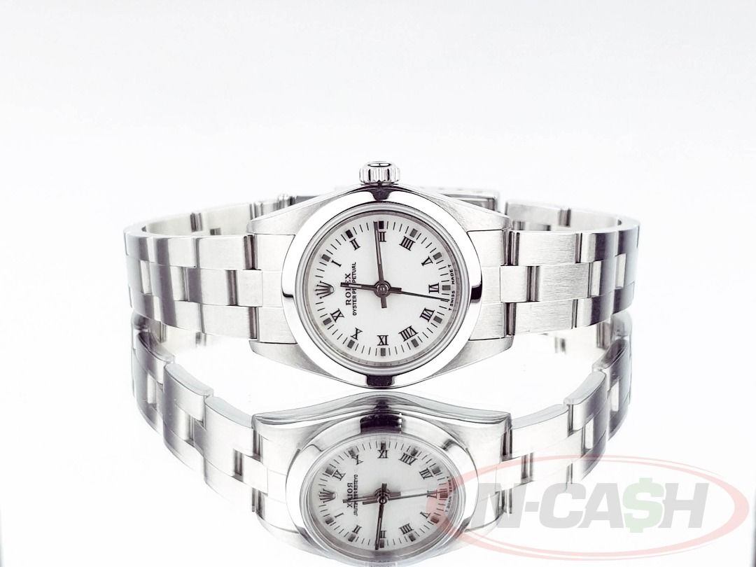Rolex Lady Oyster Perpetual 26 (Category: Luxury Watches) located in Quezon City. Submitted by luxury_by_n-cash (Listing ID 1465420583, Image 1). Description: Rolex Lady Oyster Perpetual 26 Ref. 76080 26mm case White dial 1999 Like new condition Watch comes with original Rolex certificate, manual and Rolex box PhP 178,000.