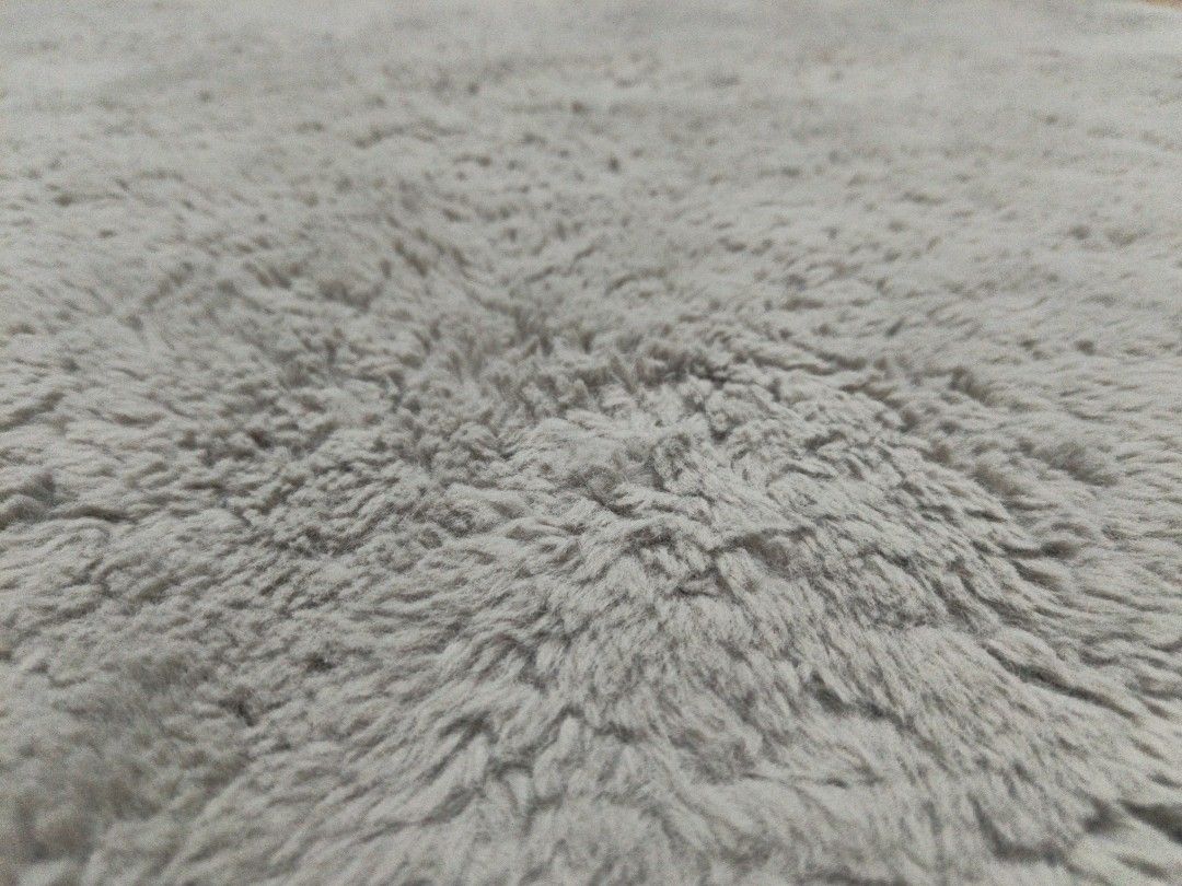 Round Center Rug 130cm (Category: Carpets, Mats & Flooring) located in Manila. Submitted by connectingparts (Listing ID 1465551450, Image 2). Description: Nitori Usagi rug furry texture Japanese style rug Original Price: 5,799 for living room, bedroom, or office.