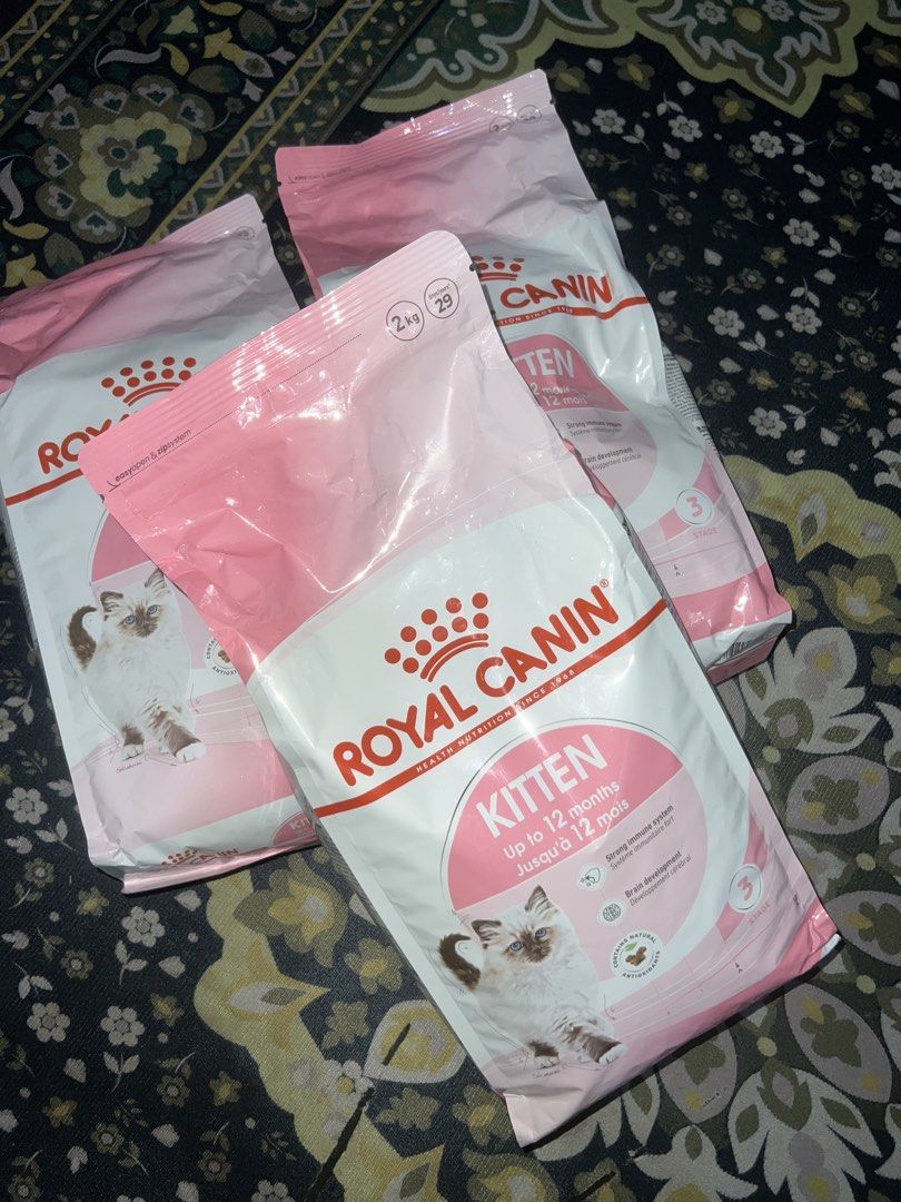 Royal Canin Kitten Dry Kibbles TAKE ALL (Category: Pet Food) located in Quezon City. Submitted by hollyyybac25473 (Listing ID 1465471871, Image 1). Description: Royal Canin Kitten Dry Food - 3 bags available (2kg per bag) — 6kg total - Formulated for kittens up to 12 months old RFS: Extra supplies (transitioning to RC Indoor).