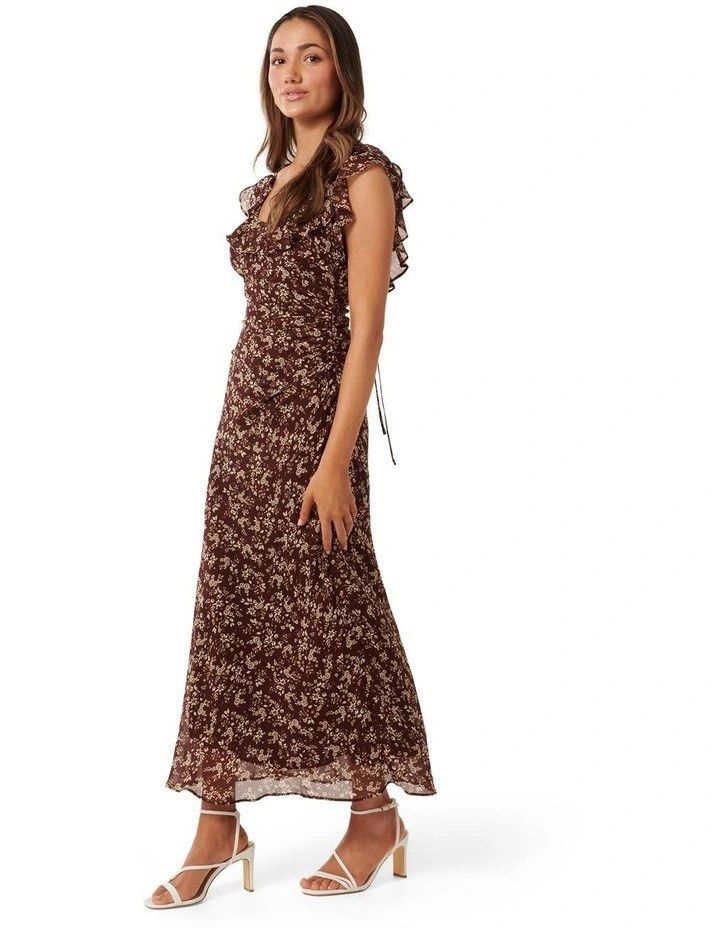 RUSH ever new floral ruffle deess (Category: Dresses) located in Quezon City. Submitted by rouge45 (Listing ID 1465511942, Image 1). Description: RUSH SALE need funds :( used twice only srp is around 9k ?? they recently released this again in another color (pics 2-4) color: brown size: US 2 cinches ur waist!!!! really nice when worn i can send pics :).