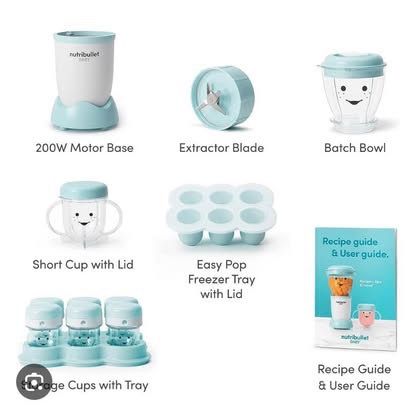 Rush sale ✨ (Category: Juicers, Blenders & Grinders) located in Caloocan City. Submitted by youngfox_87c450 (Listing ID 1465526089, Image 2). Description: Nutribullet baby food blender with complete set.