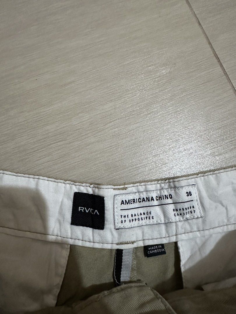 RVCA chinos (Category: Chinos) located in Legazpi City. Submitted by jaysx666 (Listing ID 1465508390, Image 2). Description: Size 36.