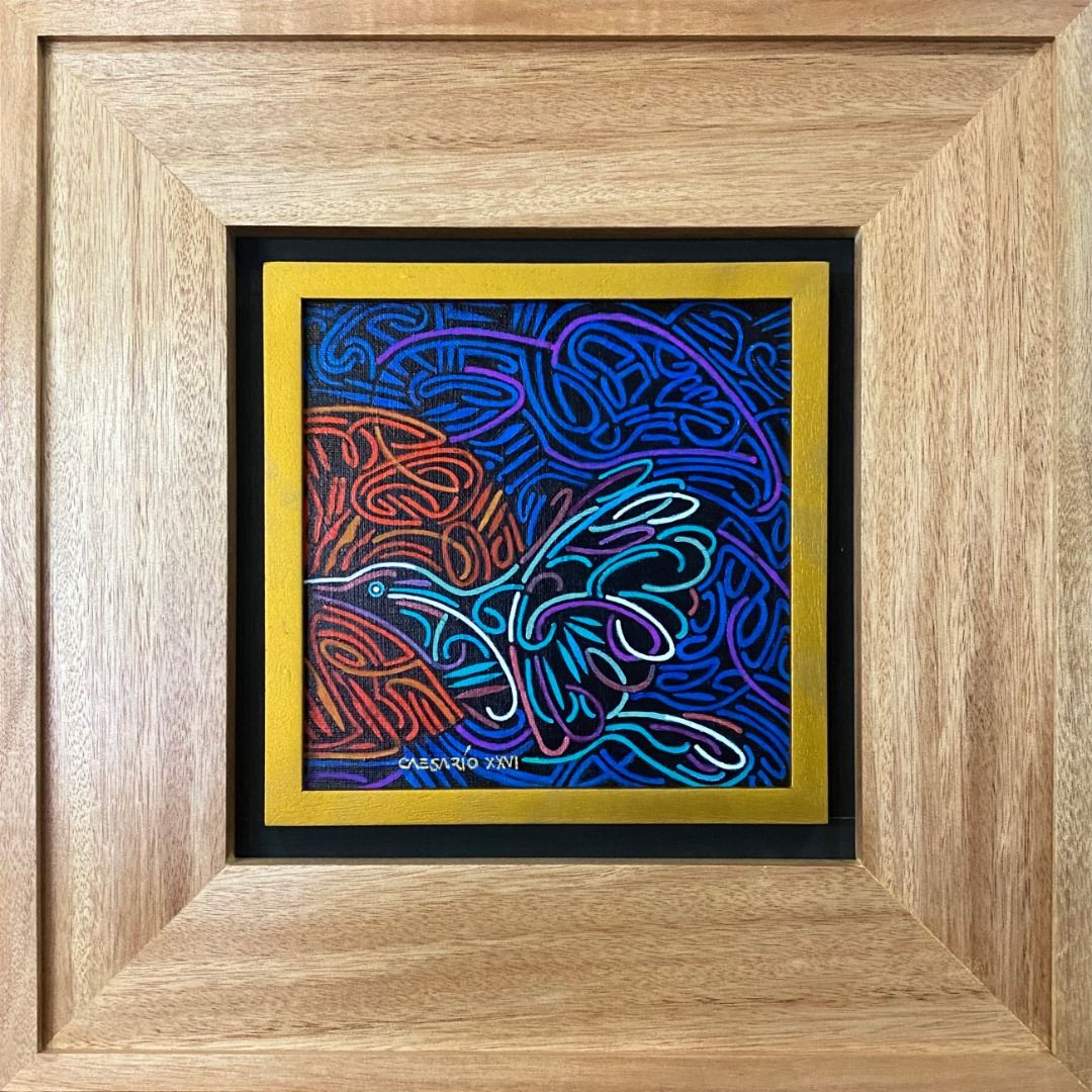 Sacred Earth #22 - Caesar "Caesario" Sario (Category: Art & Prints) located in Taguig. Submitted by drybrushgallery (Listing ID 1465400562, Image 2). Description: Sacred Earth #22 Caesar "Caesario" Sario, 2026 Oil and Surfpaint on Canvas Artwork Dimension: 8" x 8" with Certificate of Authenticity PM FOR INQUIRY 0917 565 2917 .