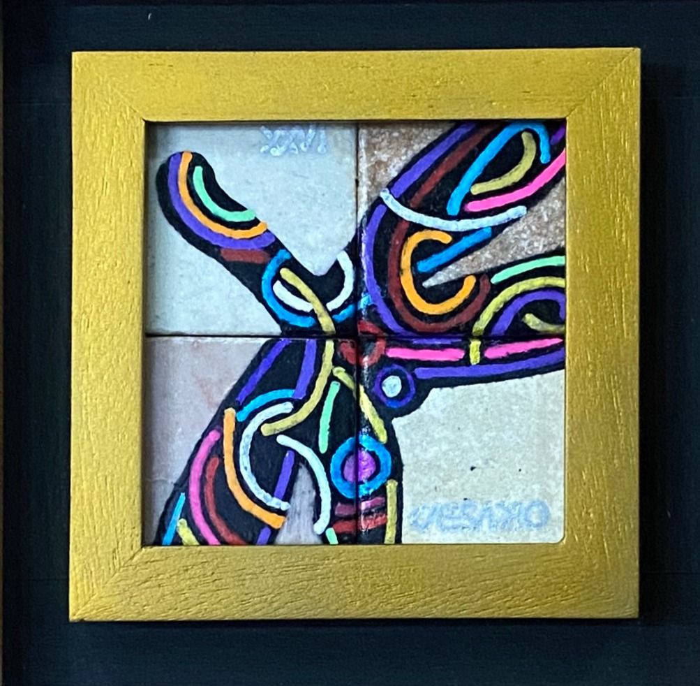 Sacred Earth 4 - Caesar "Caesario" Sario (Category: Art & Prints) located in Taguig. Submitted by drybrushgallery (Listing ID 1465408237, Image 1). Description: Sacred Earth 4 Caesar "Caesario" Sario, 2026 Surfpaint on Tiles Artwork Dimension: 4" x 4" with Certificate of Authenticity PM FOR INQUIRY 0917 565 2917 .