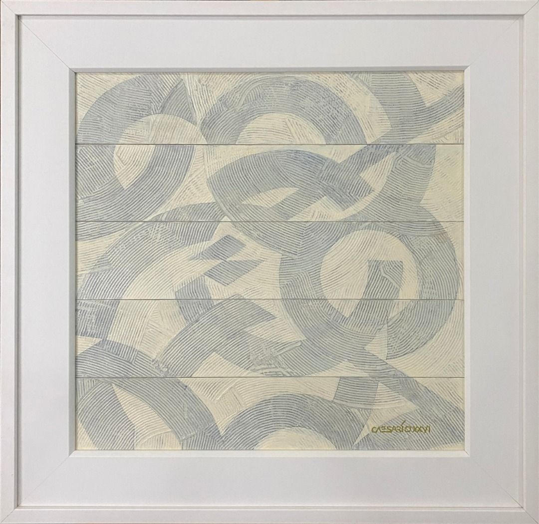 Sacred Earth: Mayon - Caesar "Caesario" Sario (Category: Art & Prints) located in Taguig. Submitted by drybrushgallery (Listing ID 1465429102, Image 2). Description: Sacred Earth: Mayon Caesar "Caesario" Sario, 2026 Enamel on Canvas Artwork Dimension: 20" x 20" with Certificate of Authenticity PM FOR INQUIRY 0917 565 2917 .