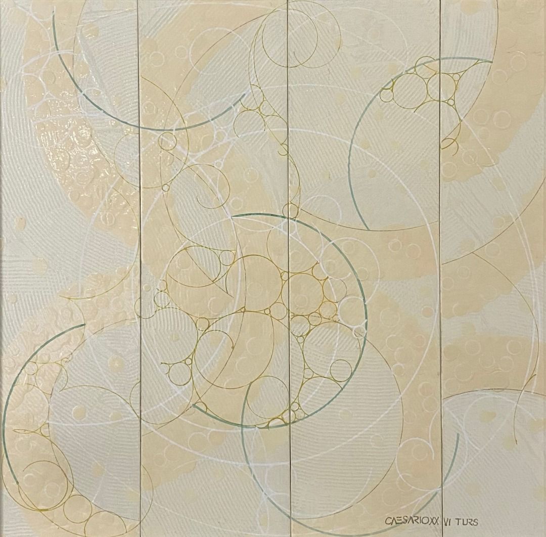 Sacred Earth No. 2 - Caesario & Turs (Category: Art & Prints) located in Taguig. Submitted by drybrushgallery (Listing ID 1465432020, Image 1). Description: Sacred Earth No. 2 Caesario & Turs, 2026 Enamel on Canvas Artwork Dimension: 20" x 20" with Certificate of Authenticity PM FOR INQUIRY 0917 565 2917 .