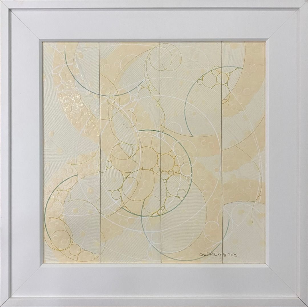 Sacred Earth No. 2 - Caesario & Turs (Category: Art & Prints) located in Taguig. Submitted by drybrushgallery (Listing ID 1465432020, Image 2). Description: Sacred Earth No. 2 Caesario & Turs, 2026 Enamel on Canvas Artwork Dimension: 20" x 20" with Certificate of Authenticity PM FOR INQUIRY 0917 565 2917 .