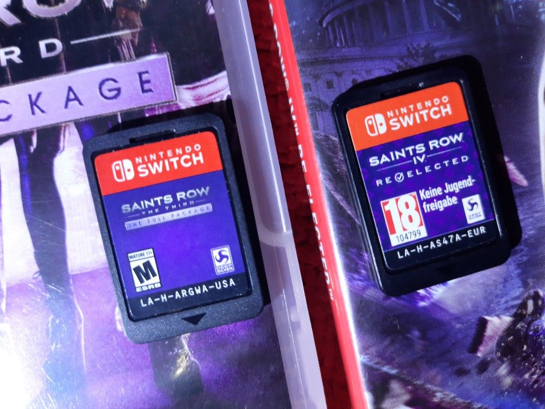 Saints Row The Third & Saints Row IV Nintendo Switch games (Category: Nintendo) located in Quezon City. Submitted by ZeldaMACcloud (Listing ID 1465498533, Image 2). Description: Nintendo Switch (Physical Cartridges) Saints Row The Third The Full Package & Saints Row IV Re-Elected bundle 2,500 for all 1,250 Each Game, Good working and english both, for sale only Location Quezon City, Meet Up ok Sm Fairview, Fairview Terraces mall, Jolibee Regalado