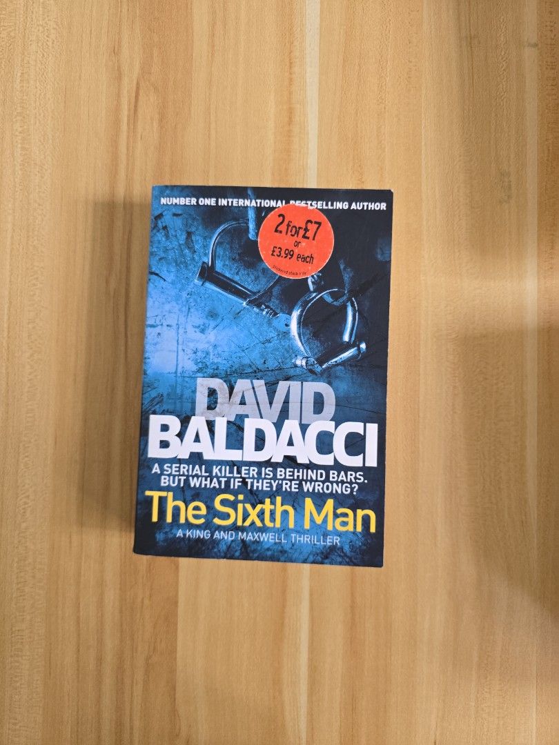 The Sixth Man by David Baldacci (Category: Storybooks) located in Trece Martires City. Submitted by closette.ph (Listing ID 1465394449, Image 1). Description: 💌 click photos to view full item - genre : mystery/thriller - personal preloved books - has signs of usage.
