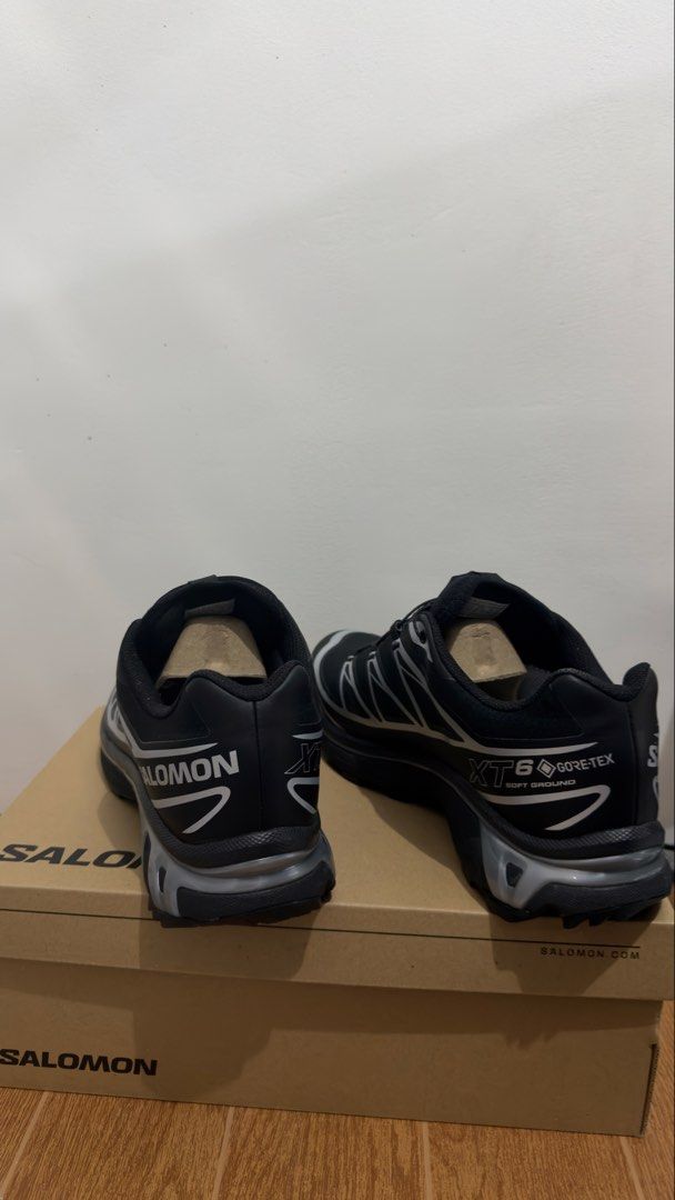 Salomon XT-6 GORE-TEX Black/Silver (Category: Sneakers) located in Mandaluyong City. Submitted by trixiabacay0731 (Listing ID 1465539377, Image 3). Description: 📌 Size: US Men’s 11 💰 Price: ₱14,000 (Negotiable for sure buyer) 📍 Location: Pampanga (Can ship via J&T or LBC) Condition: Like brand new. Only tried on, never worn outside. RFS: A bit tight for me, so letting these go. If we agree on a price, I can ship tomorrow, October 3 (Saturday).