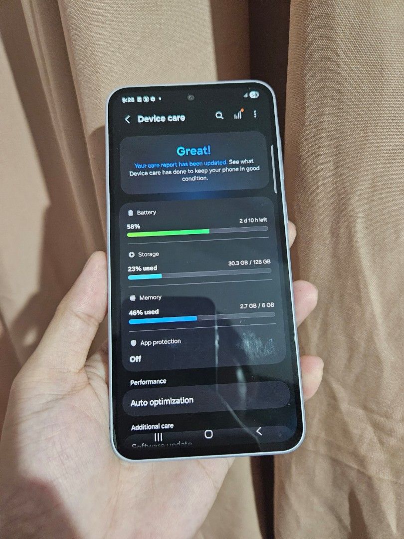 Samsung A36 5G (Category: Samsung) located in Las Pinas. Submitted by rcp123 (Listing ID 1465415086, Image 3). Description: Samsung Galaxy A36 5G color: Lavender ram: 6gb rom: 128gb main camera(triple) 50mp wide; 8mp ultrawide, 5mp macro front camera: 12mp wide battery: 5000mah Unit only No issue Makinis No dents.