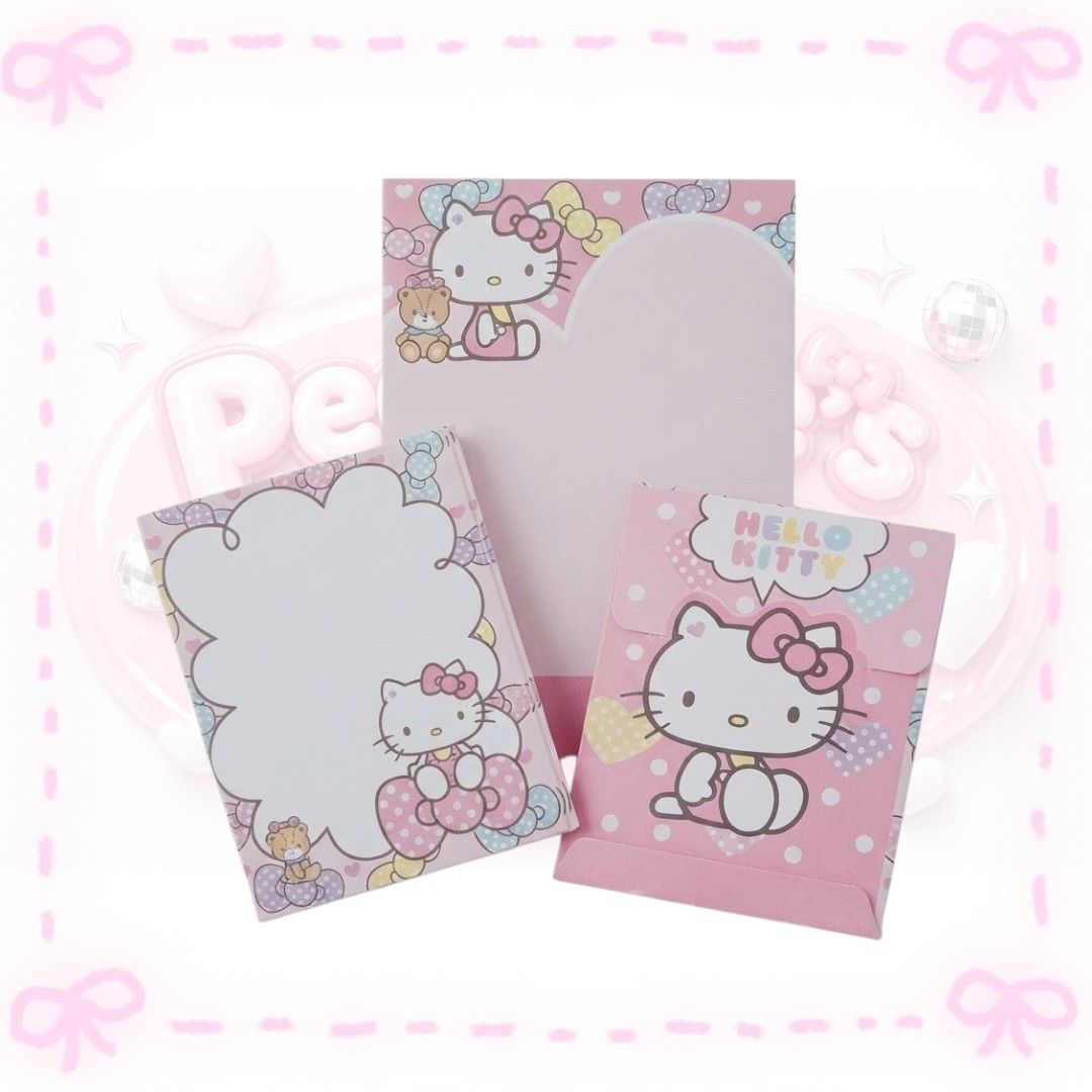 Sanrio Hello Kitty Pink Stationery Set (Category: Stationery & School Supplies) located in Sorsogon. Submitted by mitchelle0425 (Listing ID 1465526476, Image 1). Description: .