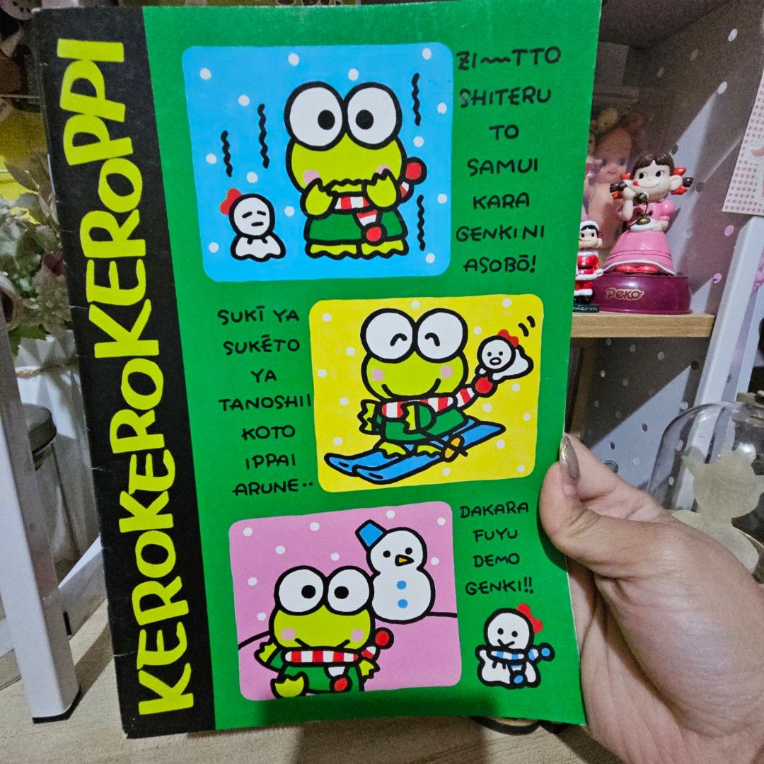 Sanrio KerokeroKeroppi Notebook (Category: Stationery & School Supplies) located in Manila. Submitted by lovelylovesjapan (Listing ID 1465415958, Image 1). Description: 🌸The item is on-hand and authentic from Japan 🌸Mode of Payment (MOP): GCASH/Bank Transfer 🌸Mode of Delivery (MOD): J&T or Lalamove (Shipping every Saturday and Sunday) Notes: 🩷Breakable items are packed with care and caution. Seller will not be held liable for any damages incu