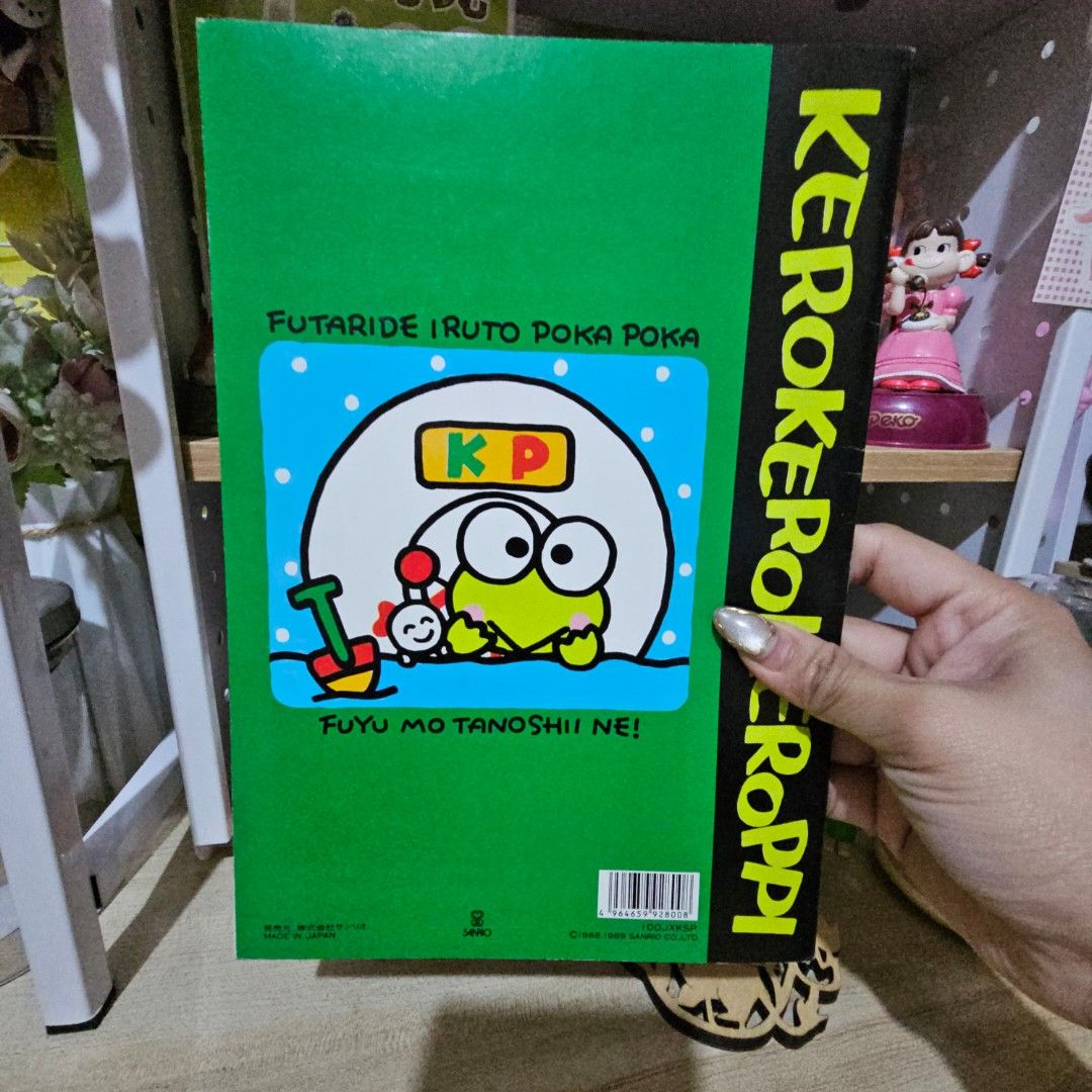 Sanrio KerokeroKeroppi Notebook (Category: Stationery & School Supplies) located in Manila. Submitted by lovelylovesjapan (Listing ID 1465415958, Image 2). Description: 🌸The item is on-hand and authentic from Japan 🌸Mode of Payment (MOP): GCASH/Bank Transfer 🌸Mode of Delivery (MOD): J&T or Lalamove (Shipping every Saturday and Sunday) Notes: 🩷Breakable items are packed with care and caution. Seller will not be held liable for any damages incu