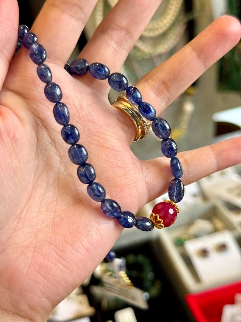 SAPPHIRE & RUBY NECKLACE (Category: Necklaces) located in Baguio. Submitted by asna_taku (Listing ID 1465477943, Image 2). Description: 💙❤️ SAPPHIRE & RUBY NECKLACE A beautiful BNEW sapphire & ruby necklace for that elegant, understated luxury look. ✨ ✨ S925 sterling silver chain & findings 🌟 Plated in gold 📏 Adjustable length — up to 18” 🆕 Brand New Perfect for ladies who love classic gemstone jewelry with a subtle pop of color—easy to wear 