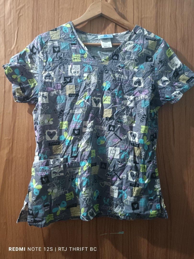 SB Scrubs Top Only (Small on Tag) (Category: Others Tops) located in Baguio. Submitted by ogiesiomai23 (Listing ID 1465483943, Image 2). Description: Details and Measurements on the first photo. Excellent Used Condition, Like New to Good as New Last Price: P150 + SF.