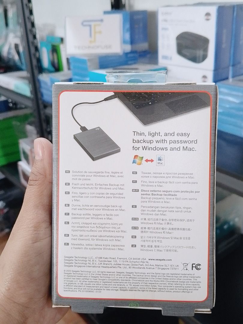 Seagate One Touch PW 2TB External HDD Space Grey USB3.0 (STKY2000404) (Category: Computer Parts) located in Pasig City. Submitted by technofuseofficial (Listing ID 1465451780, Image 3). Description: Seagate One Touch PW 2TB External HDD Space Grey USB3.0 (STKY2000404) Brand New and Original Items Store Location: 3Rd Floor Unit 303, 604 Shaw Boulevard, Barangay Kapitolyo, Pasig City Same Day Delivery: - Lalamove delivery within Metro Manila - For 