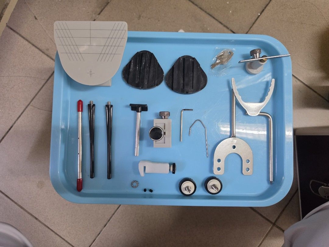 Semi Adjustable Articulator (Category: Medical Supplies & Tools) located in Paranaque City. Submitted by kimgyucart (Listing ID 1465484511, Image 2). Description: Semi adjustable articulator - BEST brand - used only 3 times - what you see is what you get - complete parts (with face bow) - P8,000 nego - can ship asap (from mendiola, manila) rfs: won't be using it anymore.
